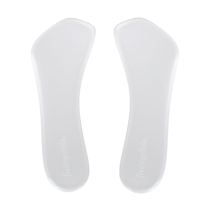 Foot Petals gel 3/4 shoe cushions laying flat, one pair