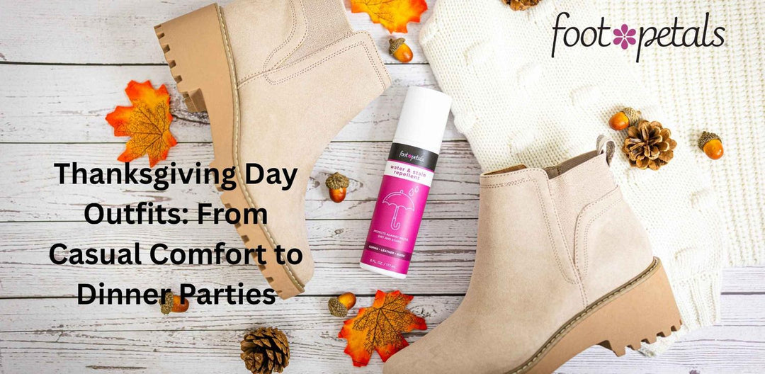 A pair of boots arranged on a wood floor with blister prevention balm