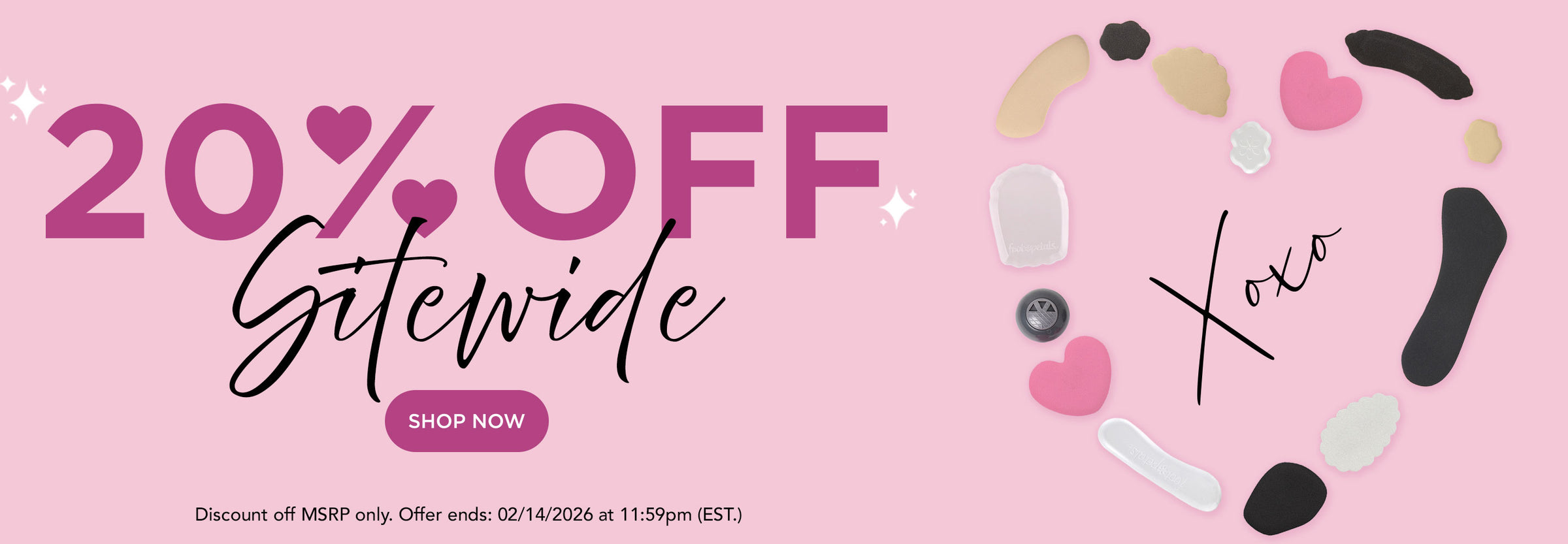 20% off sitewide, code auto applied at checkout. Shop Now. Sale ends 2/14/26 at 11:59PM EST. Discount off MSRP only.