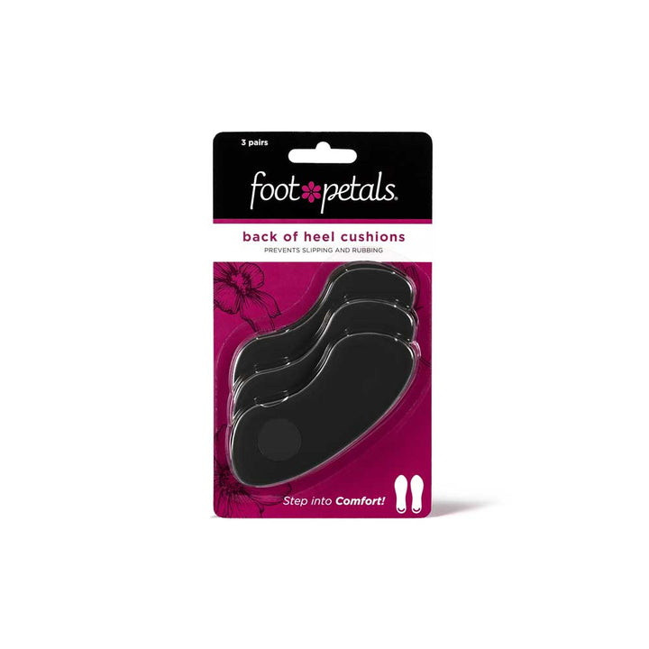 assorted back of heel cushions packaging, 3 pairs, black, prevents slipping and rubbing #color_black-3-pairs