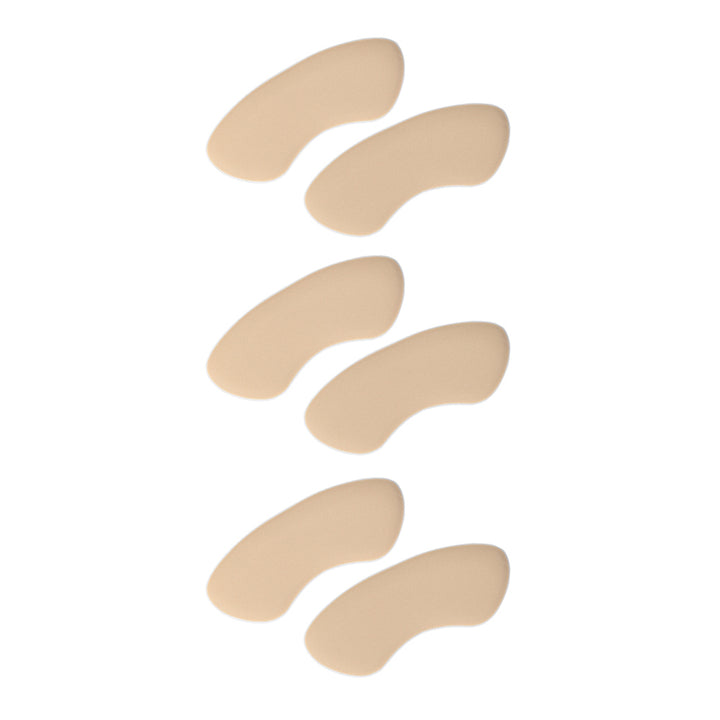 Foot Petals khaki back of heel cushions, 3 pairs, prevents slipping and rubbing #color_khaki-3-pairs