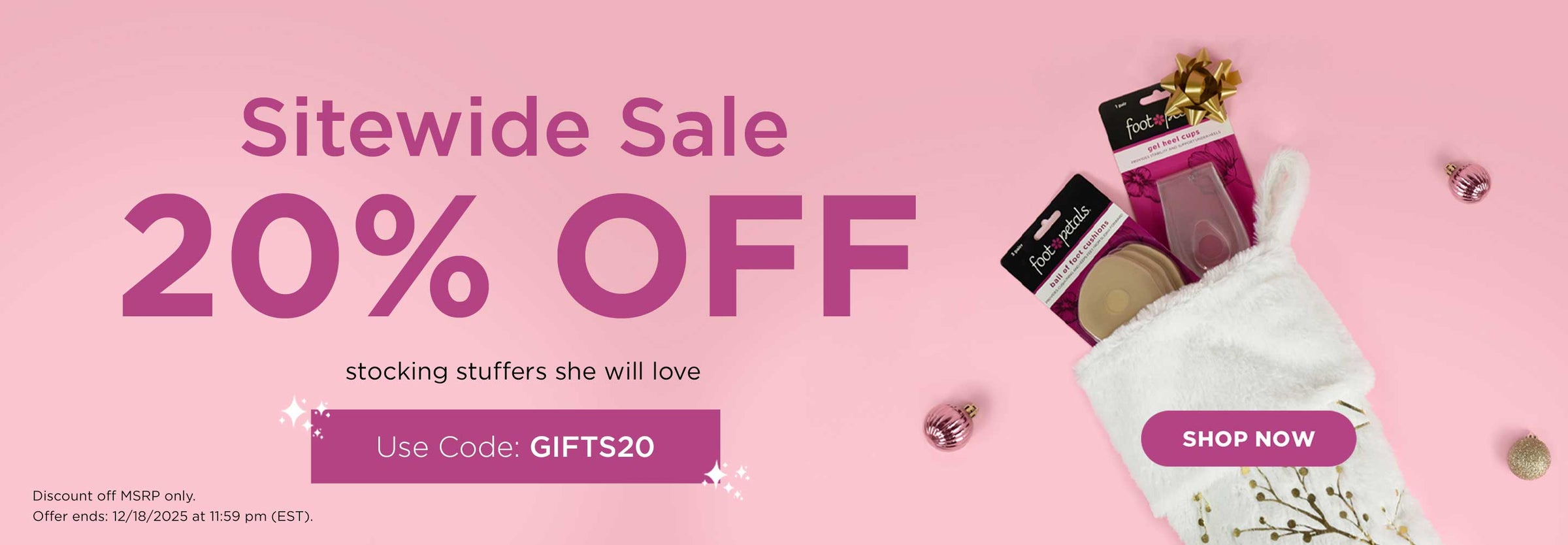 Sitewide Sale: 20% Off Stocking Stuffers She Will Love. Use Code: GIFTS20 at checkout. Shop Now. Discount off MSRP only. Offer ends: 12-18-25 at 11:59PM EST.