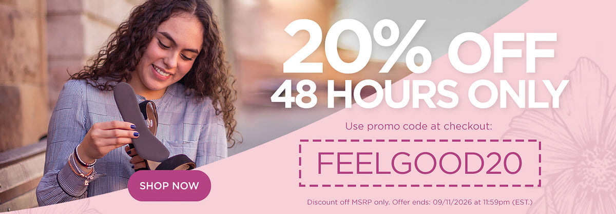 20% off for 48 hours only. Use promo code FEELGOOD20 at checkout. Discount off MSRP only. Offer ends 9/11/26 at 11:59PM EST. Shop Now.