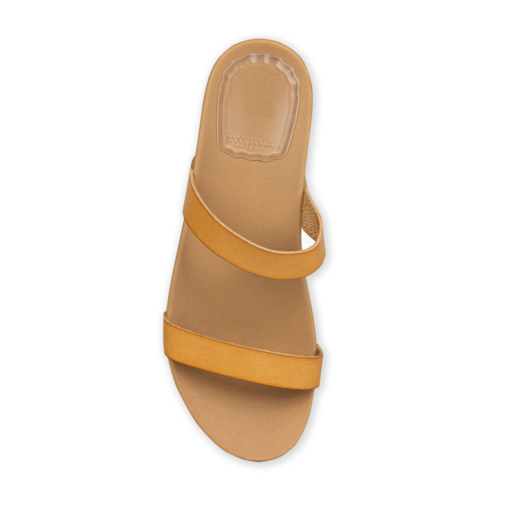 Foot Petals Gel Under Heel Cushions in tan/brown sandal