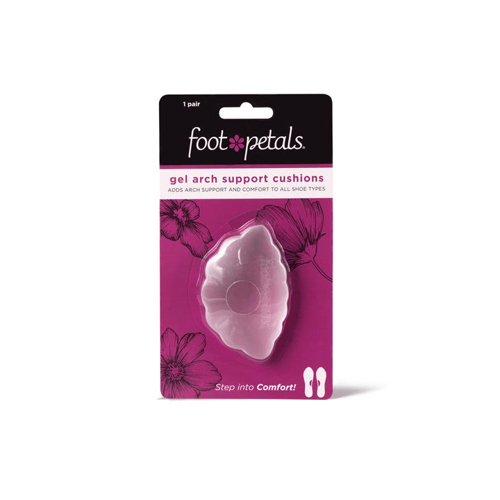 Foot Petals Gel Arch Support Cushions pink packaging