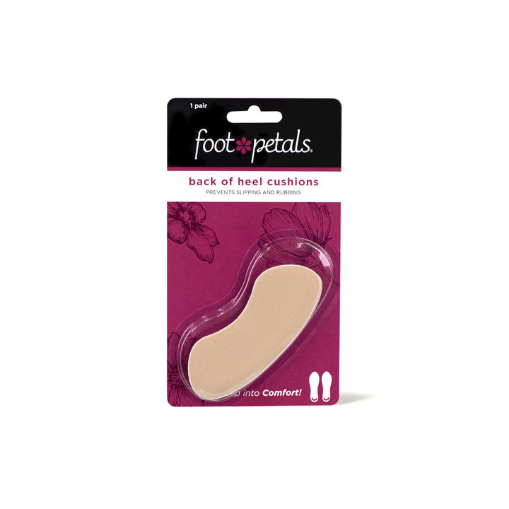 Foot Petals khaki back of heel cushions packaging, 1 pair, prevents slipping and rubbing #color_khaki