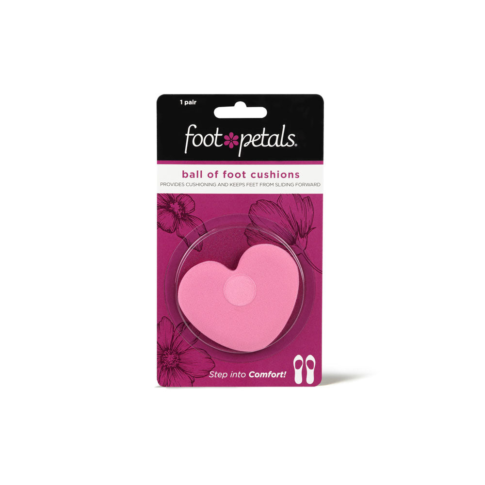 Foot Petals Heart Shaped Ball of Foot Cushions Packaging #color_pink